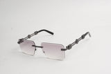 Trending rimless sunglasses