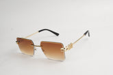 Rimless sunglasses