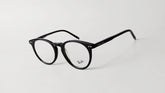 Black round glasses