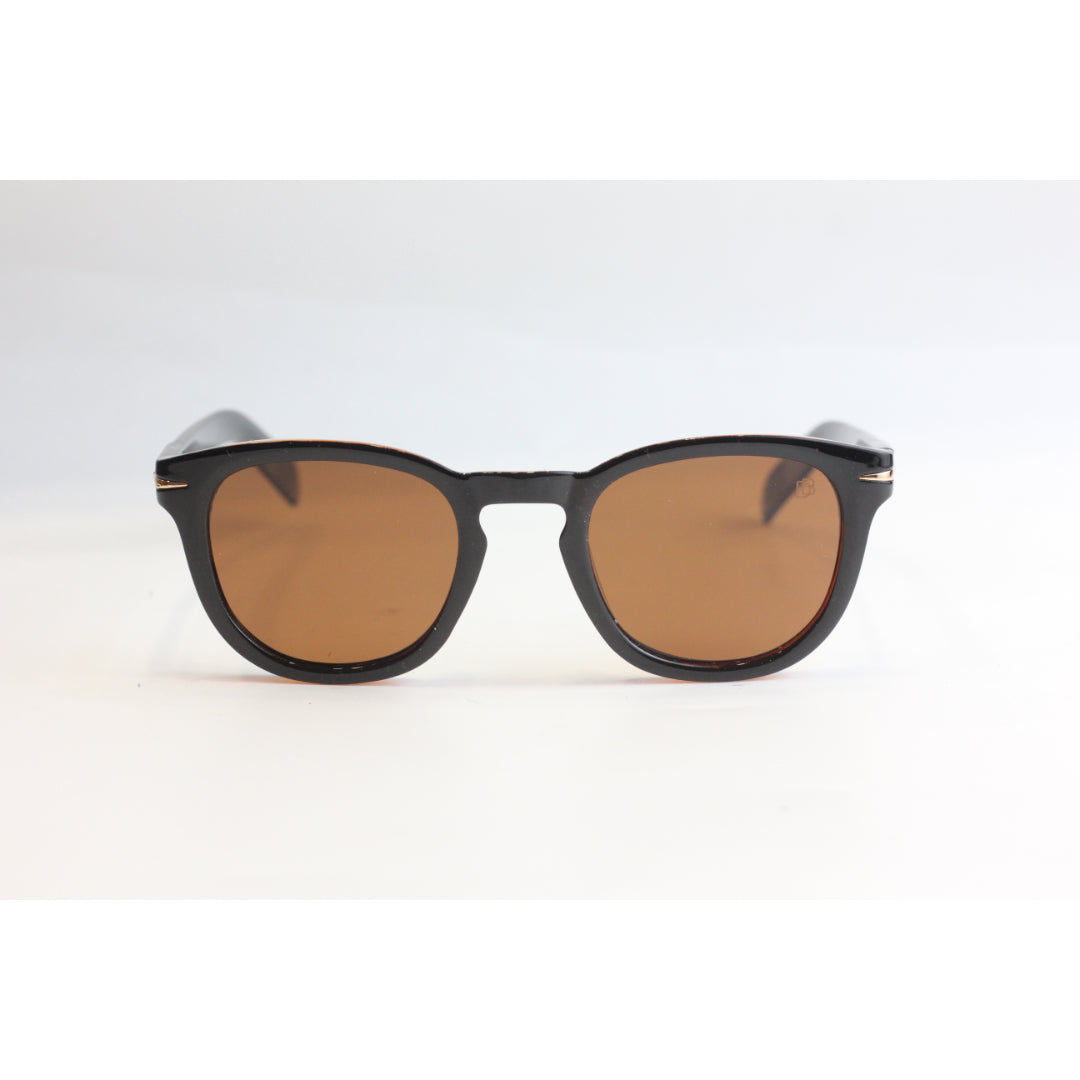 David Beckham - 4099 - Brown - Polarized - Acetate - Oval Round - Sunglasses - Eyewear
