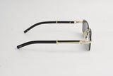 Cartier-Rimless-Metal-Rectangle-Sunglasses