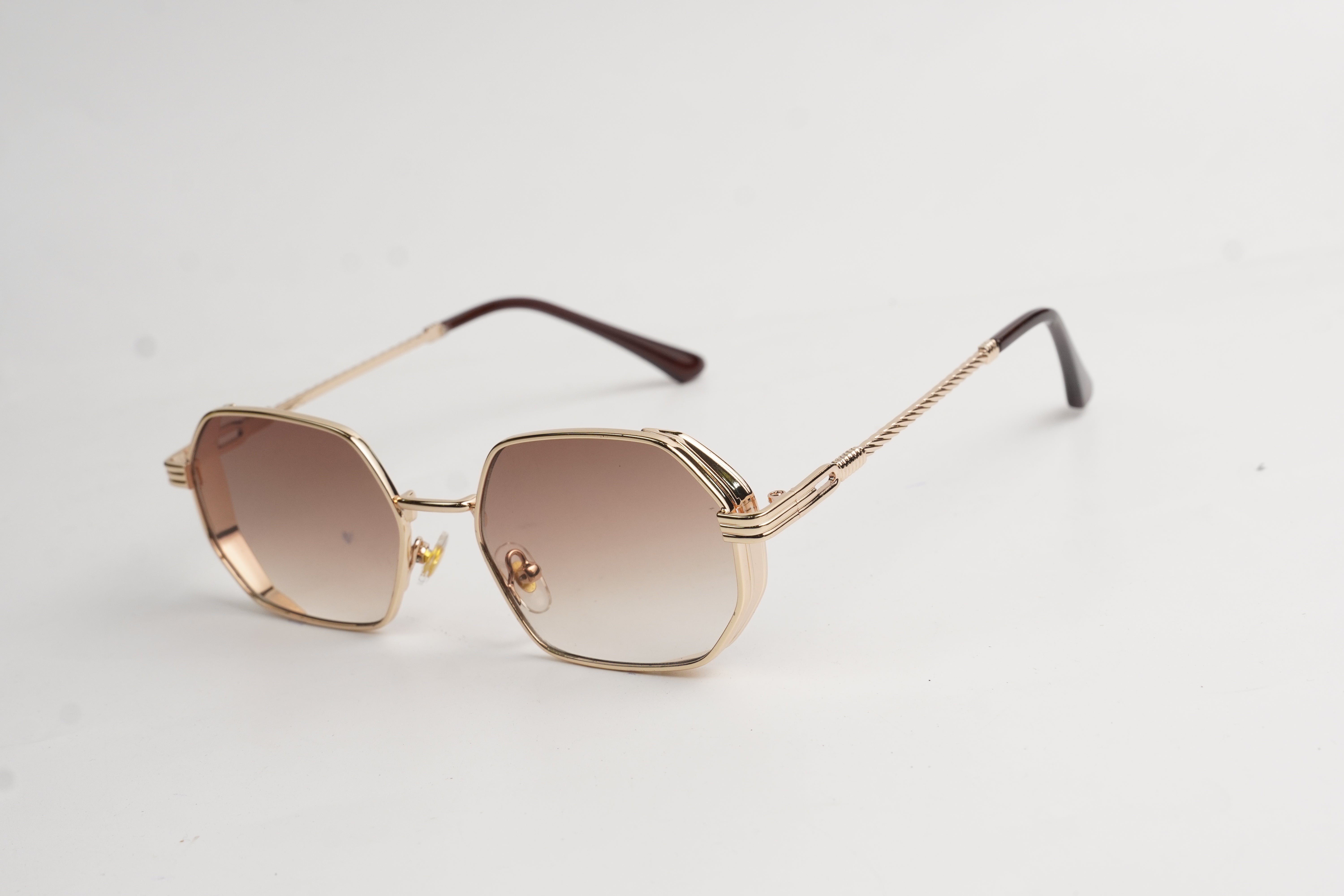 OLD MONEY-Metal-Slim-Hexagon-Sunglasses