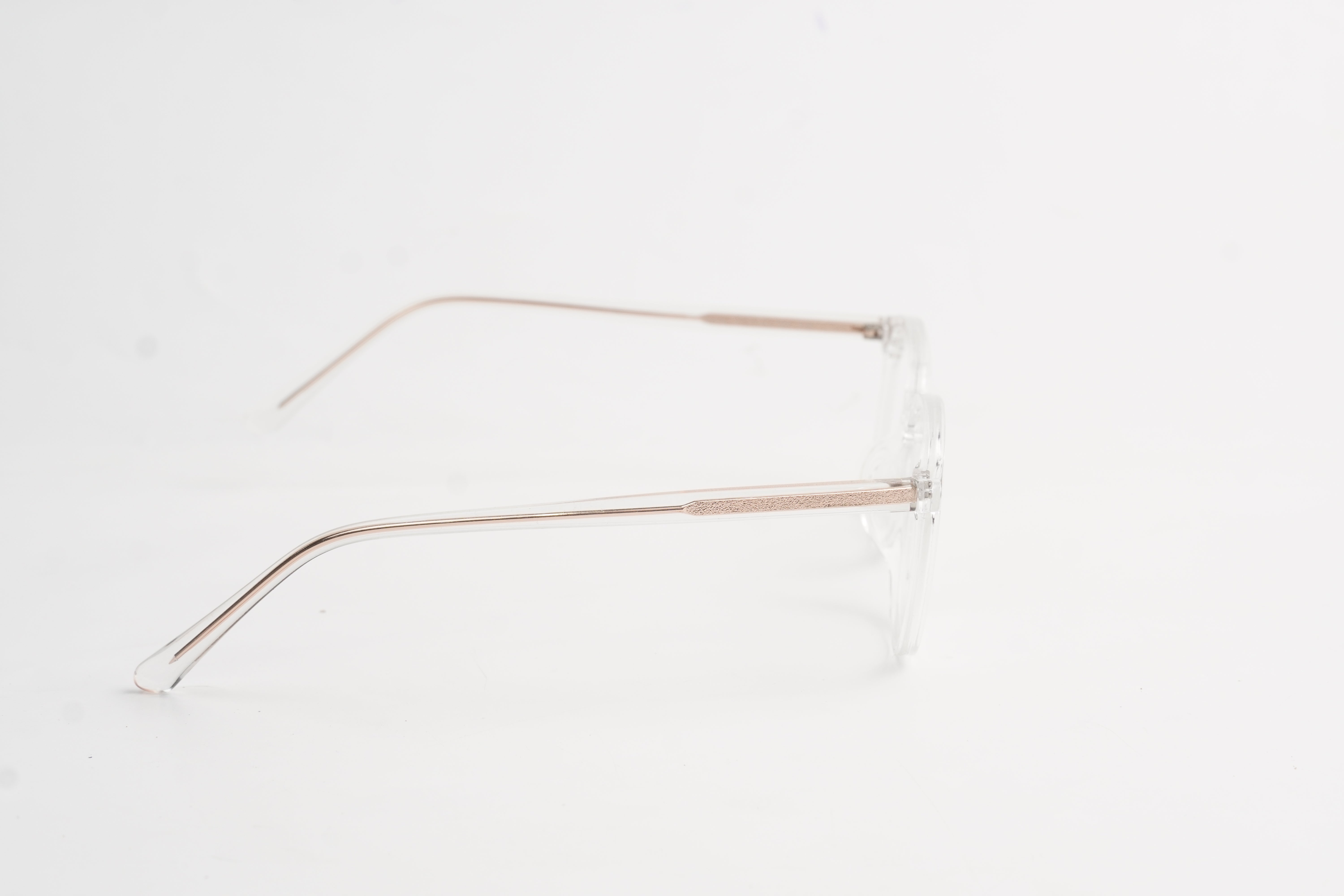 Korean2.0-5009-Acetate-Transparent-Gold-Square