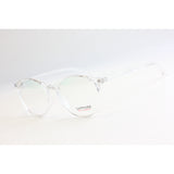 Transparent frame with transilion lenses