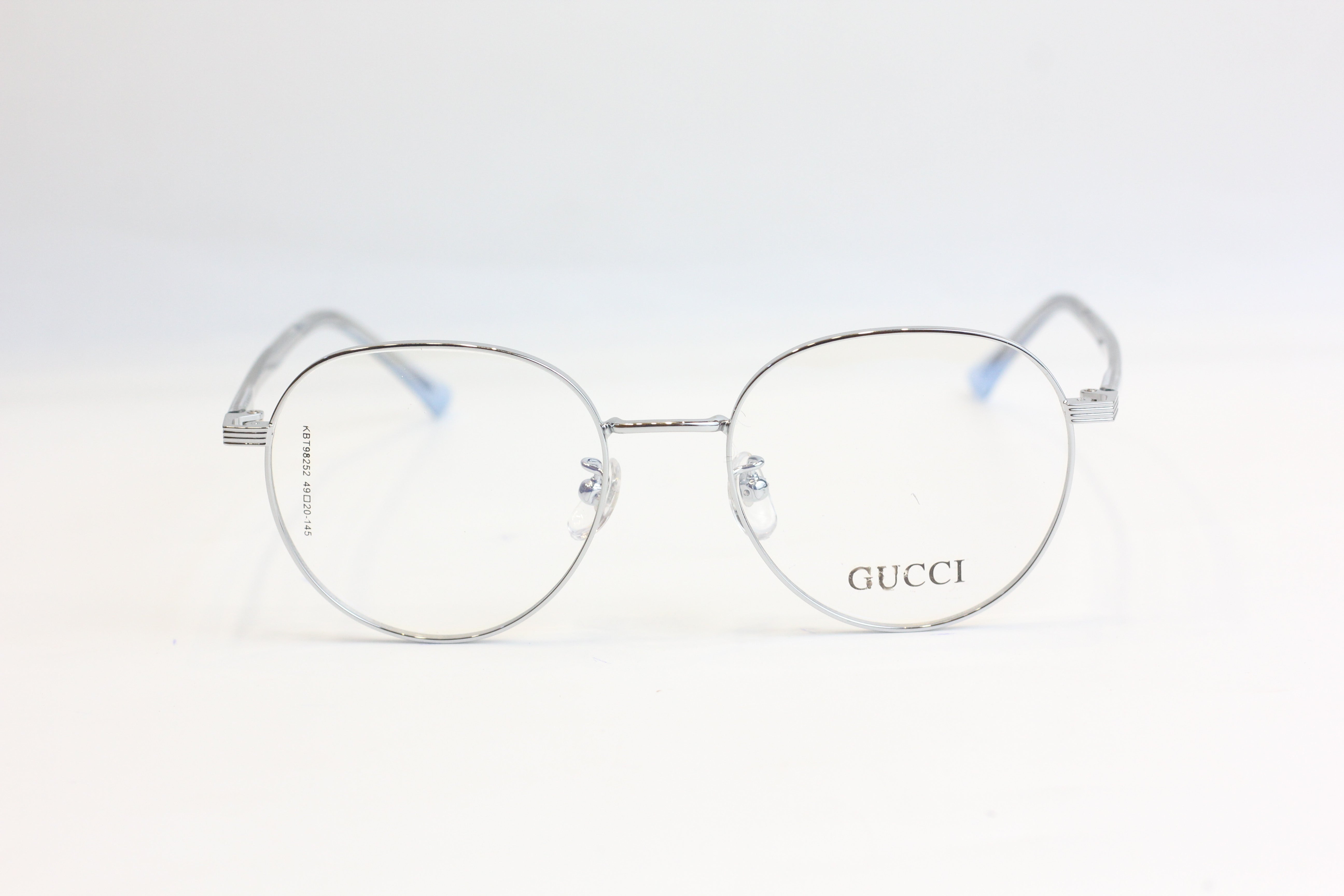 Gucci-0048-Metal-Round-Silver