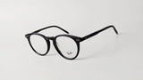 Black round glasses